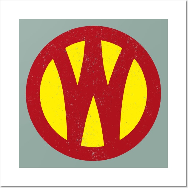 O&W Railroad NYO&W Railway Red & Yellow Logo Distressed Wall Art by MatchbookGraphics